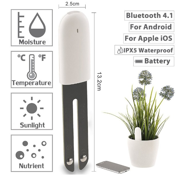 HHCC 플로라 모니터 가든 케어 식물 잔디 토양 물 비옥 스마트 테스터 센서 꽃 원예 감지기 XiaoMi